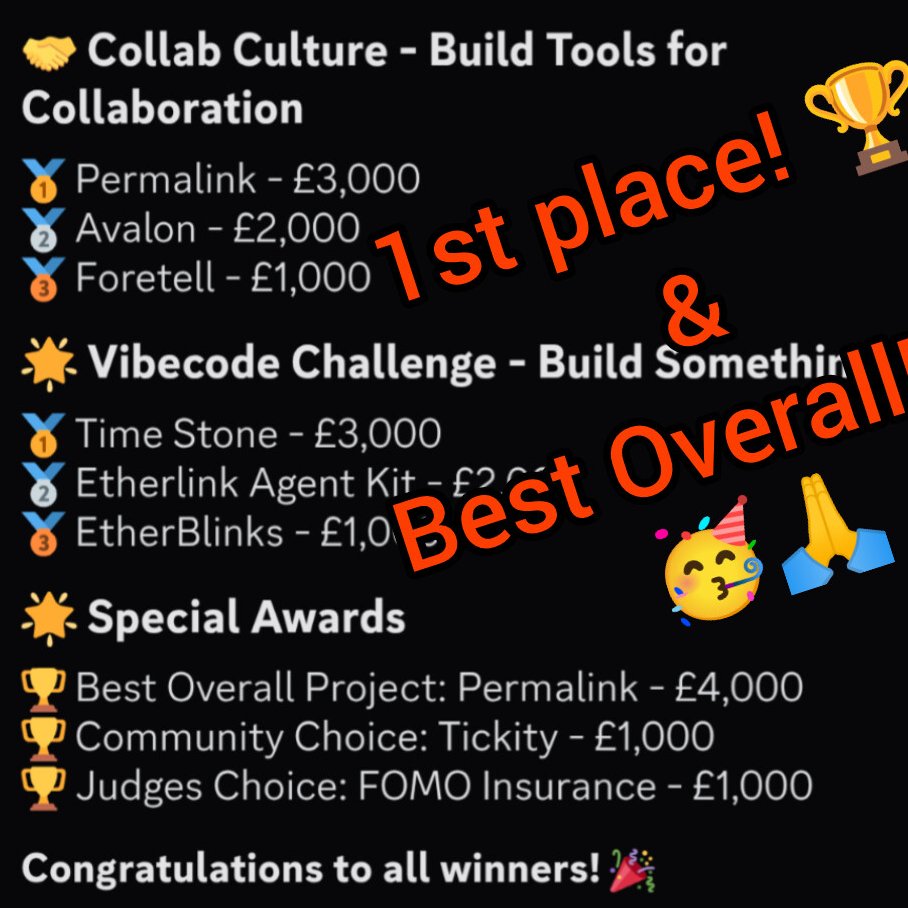 Etherlink Hackathon Best Overall Win